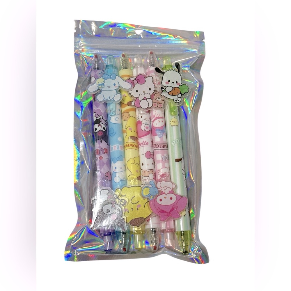 Hello Kitty and Friends ballpoint Pens 6pc.